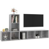  3-dijelni set TV ormarića siva boja betona konstruirano drvo | Eponuda.ba