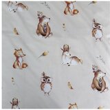 Jerry Fabrics Bež bombažna otroška posteljnina za otroško posteljico 100x135 cm Animals "Woodland" – | Shoptok.si