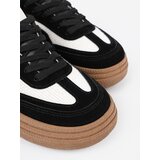 Shelvt Black women's sneakers with white inserts. | shoptok.hr