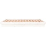  LED okvir kreveta bijeli 120x190 cm mali bračni masivno drvo | shoptok.hr