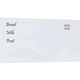 vidaXL Stenska magnetna tabla bela 100x50 cm kaljeno steklo | Shoptok.si