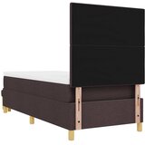  Krevet s opruga kutije Tamno smeđa 200 x 100 cm tkanina | shoptok.hr
