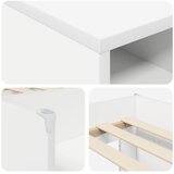  Loft krevet s ormarom s policom 3 pcs Bijela Konstruirano drvo | shoptok.hr