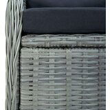  Vrtna garnitura - 9-dijelni vrtni blagovaonski set svjetlosivi - Svjetlosiva 8 | shoptok.hr