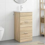  Kupaonski umivaonik s sudoperom Hrast sonoma 42 x 40 x 84,5 cm | shoptok.hr