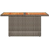 Vrtni stol sivi 100x55x73 cm od poliratana i bagremovog drva | shoptok.hr