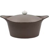 Cookut Kozica s pokrovom Incredible Cocotte Mocha 24cm / rjavo-siva / aluminij, (20828751) | Shoptok.si
