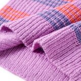  Dječji džemper prugasti pleteni ljubičasto-ružičasti 128 | shoptok.hr