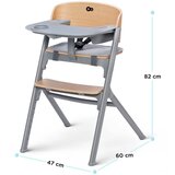 Kinderkraft select otroški stol za hranjenje livy™ wood | Shoptok.si