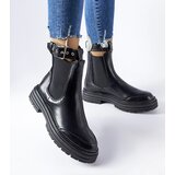 Gemre Black ankle boots with decorative fastening Jonesboro | Shoptok.si