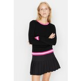 Trendyol Black Color Block Knitwear Sweater Cijene