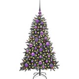 vidaXL Umestno božično drevo med 150 LED Zelena 68 x 68 x 120 cm | Shoptok.si