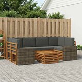  Set vanjskih sofa 7 kom. Prirodna i antracit | shoptok.hr