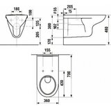 Jika H8206420000001 Deep viseča WC školjka za invalide | Shoptok.si