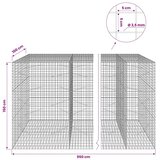  Gabion s žicom debljine 3 5 mm i mrežom 5x5 cm 950x100x150 cm - 100 cm 150 cm 950 cm | shoptok.hr