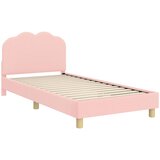  Krevet za djecu s uzglavljem Ružičasta 80 x 200 cm Bouclé | shoptok.hr
