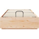  otomanska postelja z dvižnim mehanizmom, trden borov les, naravna, 80×200 cm | Shoptok.si