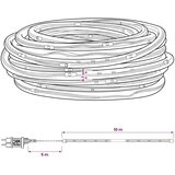  Božićno LED svjetlosno crijevo 240 LED lampica Crvena i 10 m | shoptok.hr