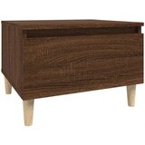  Stranska mizica 2 kosa rjav hrast 50x46x35cm inženirski les, (20712551) | Shoptok.si
