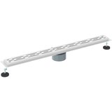 362 Stepeni Odvod za Tuš s Dizajnom Vodilice Srebrno 90 cm | shoptok.hr