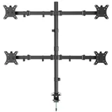NOSAČ ZA ČETRI MONITORA GEMBIRD MA-D4-01, montaža na stol, (tilting, swivel), 13”-32”, up to 10 kg
