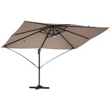  Suncobran Sivo-smeđa 351 x 250 x 253 cm Poliester i aluminij | Eponuda.ba