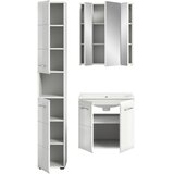 MID.YOU kopalnica z umivalnikom ice, bela visok sijaj, 3-Delni set | Shoptok.si