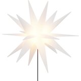  Božićna svjetla sa šiljcima 3 kom LED sklopiva bijele 57 cm | shoptok.hr