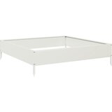  Povišena vrtna gredica bijeli 100x100x26 cm od čelika | shoptok.hr