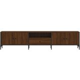TV omarica s predalom rjav hrast 200x25x44 cm inženirski les | Shoptok.si