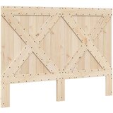 vidaXL Posteljni okvir z vzglavjem siv 140x200 cm trdna borovina | Shoptok.si
