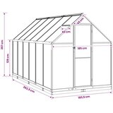  Rastlinjak v vrtu z vrati Antracit 183,5 x 363,5 x 207 cm, (5000288596) | Shoptok.si