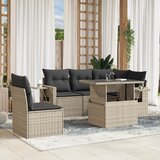 vidaXL 6-dijelni set vrtnih sofa od poliratana s jastucima svjetlosivi | shoptok.hr