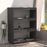 vidaXL knjižna omara za razdelitev prostora siva 80x35x103 cm borovina | Shoptok.si