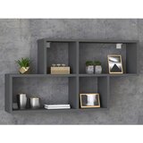 MID.YOU Stenski Regal Lusas, Antracit | Shoptok.si