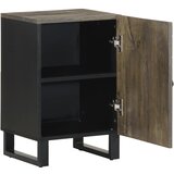 Furnova Kopalniška omarica črna 38x33x58 cm trden mangov les, (21947217) | Shoptok.si