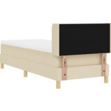  Krevet s podnicom i madracem krem 80x200 cm tkanina | shoptok.hr