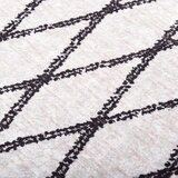 vidaXL Pralna preproga 120x180 cm črna in bela protizdrsna | Shoptok.si