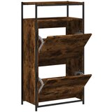  The Living Store Omarica za čevlje dimljeni hrast 60x34x112 cm inženirski les - Omarica Za Čevlje, (21442322) | Shoptok.si