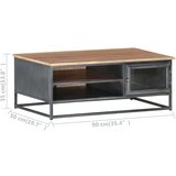  Klubska mizica 90x50x35 cm trden akacijev les, (20711747) | Shoptok.si