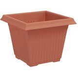  Saksije za biljke 24 pcs Crvena cigla 33 x 33 x 26 cm Plastika | shoptok.hr