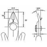 Nedis PG-TRE03NB Klesta za secenje 128mm | Eponuda.com