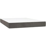  Box spring posteljni z vzmetnico temno siv 140x190 cm žamet, (20895621) | Shoptok.si