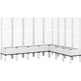 Furnova Cvetlično korito z oporno mrežo belo 200x160x142 cm PP, (21921160) | Shoptok.si