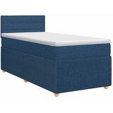  Boxspring krevet s madracem Plava 90 x 200 cm Tkanina - Plava 90 x 200 cm Dizajn linija | shoptok.hr