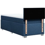 vidaXL Krevet s oprugama i madracem plavi 80x200 cm od tkanine | shoptok.hr