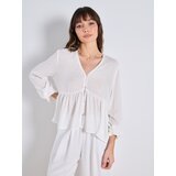 Sinsay Viskoza bluza s naborima | shoptok.hr