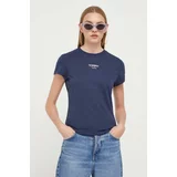 Tommy Jeans Kratka majica ženski, mornarsko modra barva