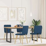  Blagovaonske stolice od tkanine 4 kom plave | shoptok.hr
