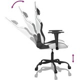  Igraća stolica bijelo-crna od umjetne kože | shoptok.hr